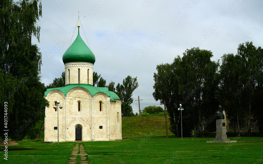 Church architecture of the city of Pereslavl-Zalessky in Russia.