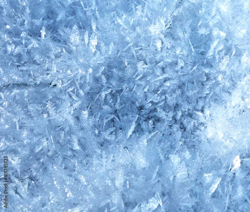 Wallpaper Mural Beautiful snow crystals in the picturesque nature in the winter season Torontodigital.ca
