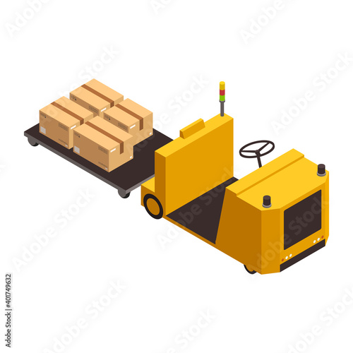 Isometric Warehouse Illustration