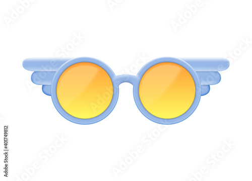 Realistic Sunglasses Illustration