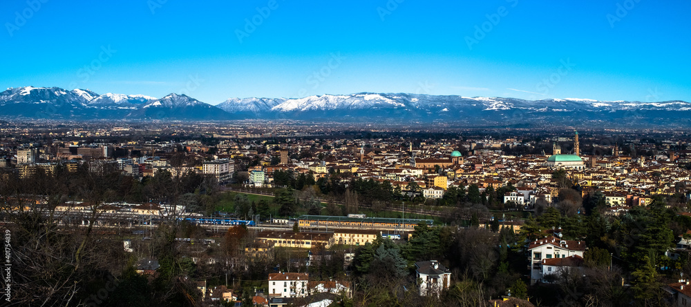 snow-covered Vicenza panoramas