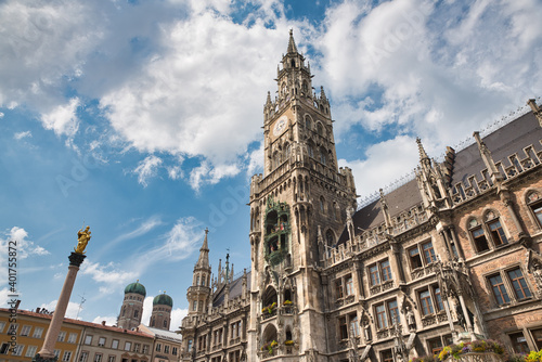 View on Town hall in downtown Munich, Germany photo