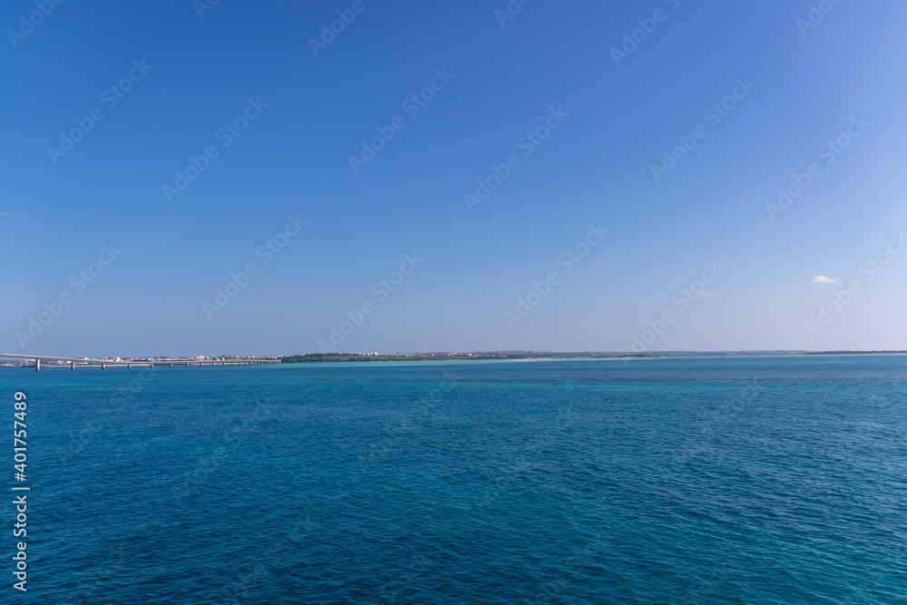 Obraz premium 海上から見た宮古島