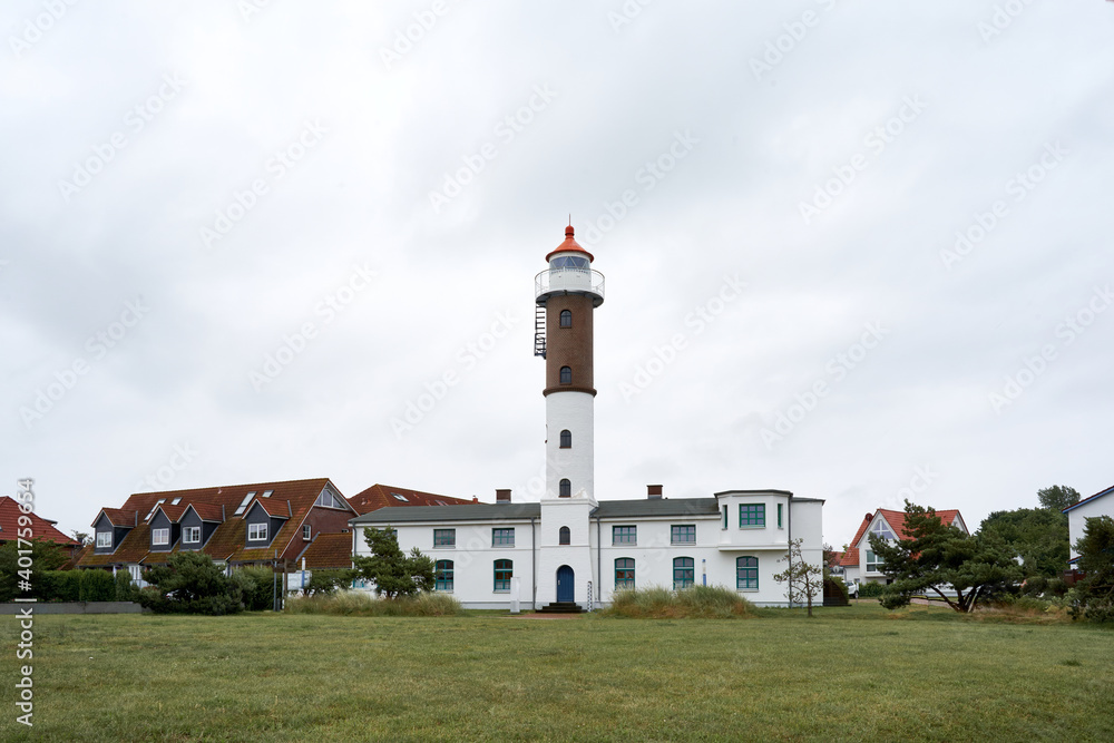The lighthouse in Timmendorf on the island of Poel in Germany