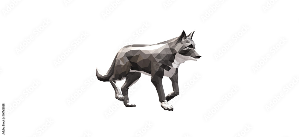 3d illustrations of create a wolf pack isolated with white background 3d illustrations of create a wolf pack isolated with white background