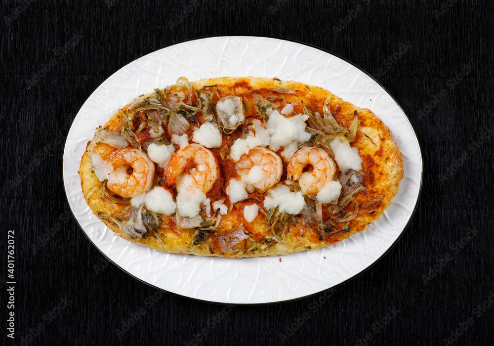 pizza mini small margarita puff pastry starter shrimp zatar thyme squid seafood cheese thyme pizza mini small margarita puff pastry starter shrimp zatar thyme squid seafood cheese thyme