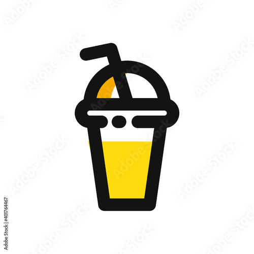 Flat MBE style black gold sweet dessert bakery icon, lovely yellow orange beverage ice cream item, adorable product illustration for snack shop liquor bar logo, a piece of cheese cake and cherry fruit