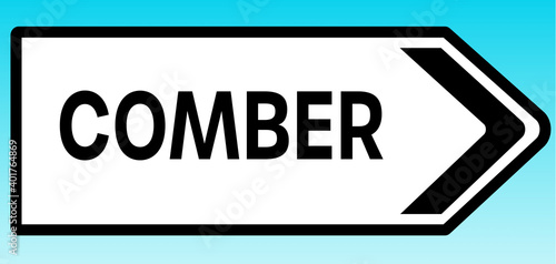 Obraz na płótnie Comber Road sign
