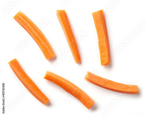 Quadro em tela fresh raw carrot sticks