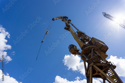 crane in remontowa ship yard photo