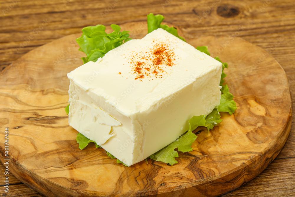 Greek traditional soft feta cheese