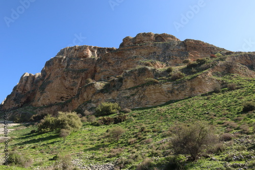 Akbara cliff at Galilee in Winter 2020