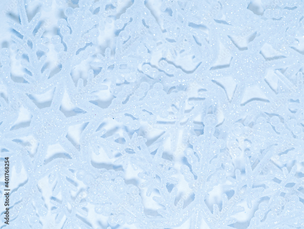 blurred winter white background of snowflakes blurred winter white background of snowflakes