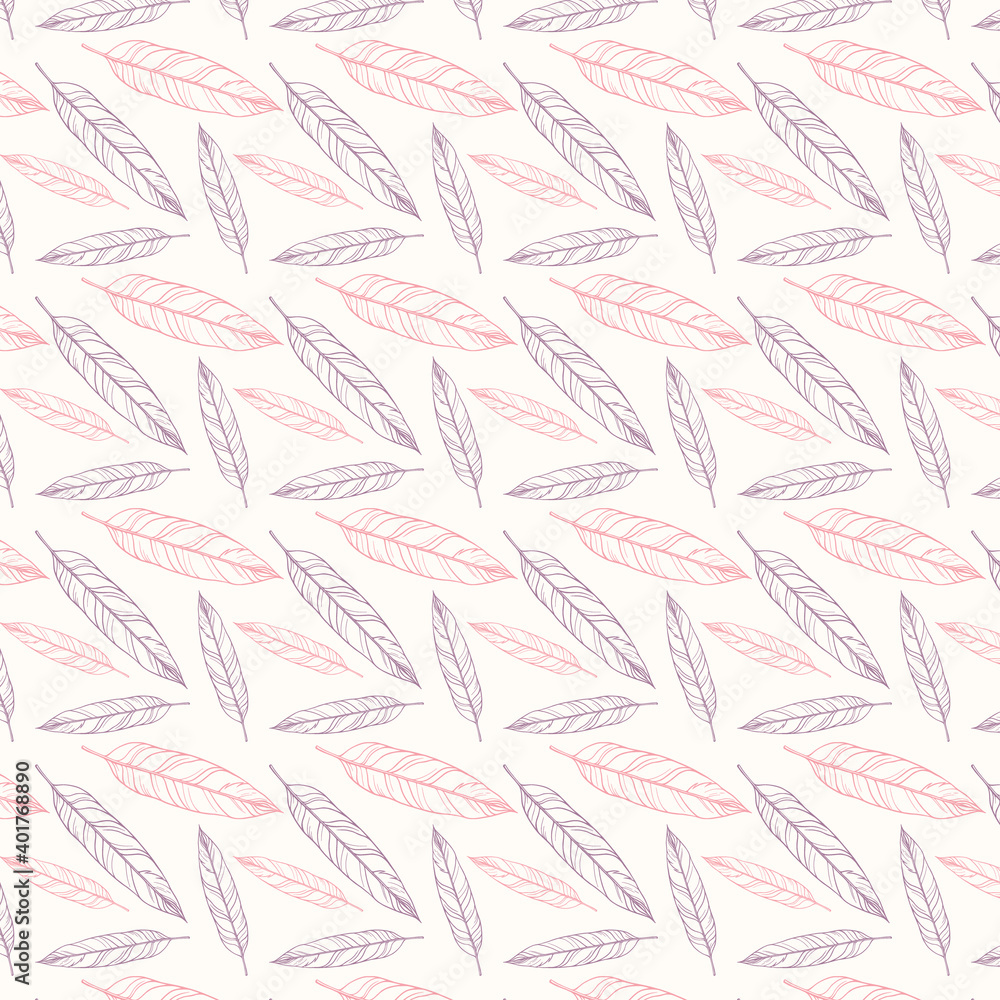 Vector seamless pattern with tropical leaves and flowers. Eps 10 vector illustration. Vector seamless pattern with tropical leaves and flowers. Eps 10 vector illustration.