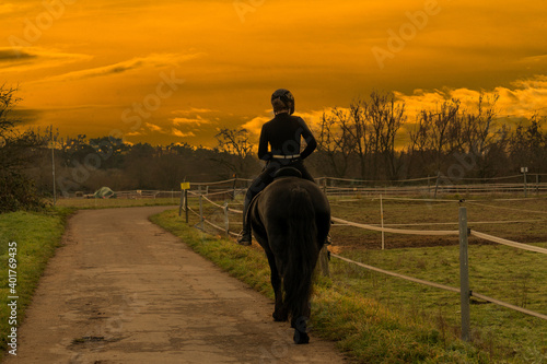 person riding a horse © Masood