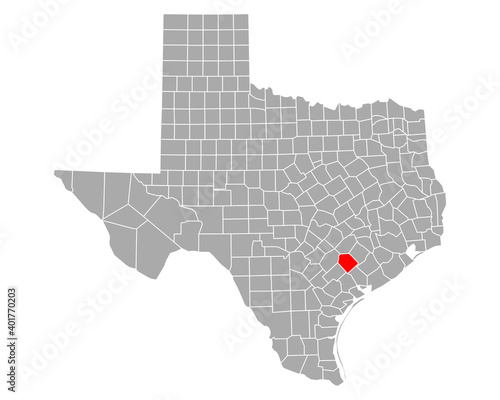 Karte von Lavaca in Texas