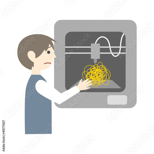 3Dプリント失敗