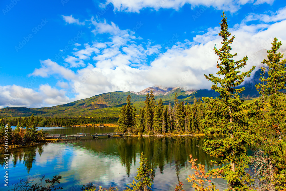 Pyramid Lake. Picturesque island