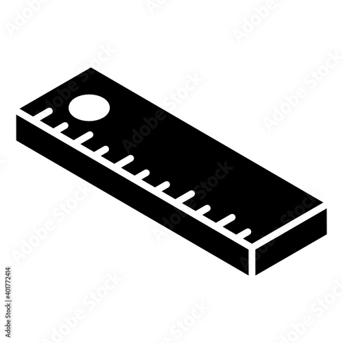 
An icon design of concrete girder in glyph isometric style 
