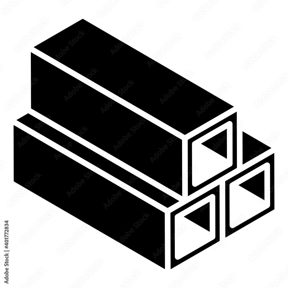 Pile of concrete bars icon in editable glyph isometric design
Pile of concrete bars icon in editable glyph isometric design