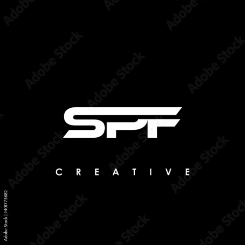 SPF Letter Initial Logo Design Template Vector Illustration 