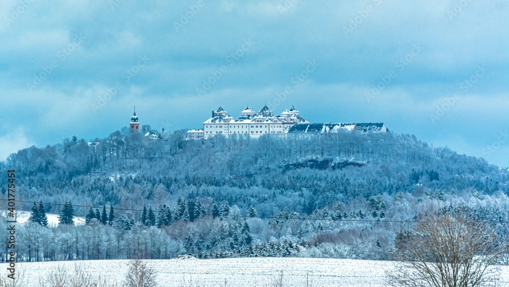 Fototapeta premium Winter Schnee Erzgebirge