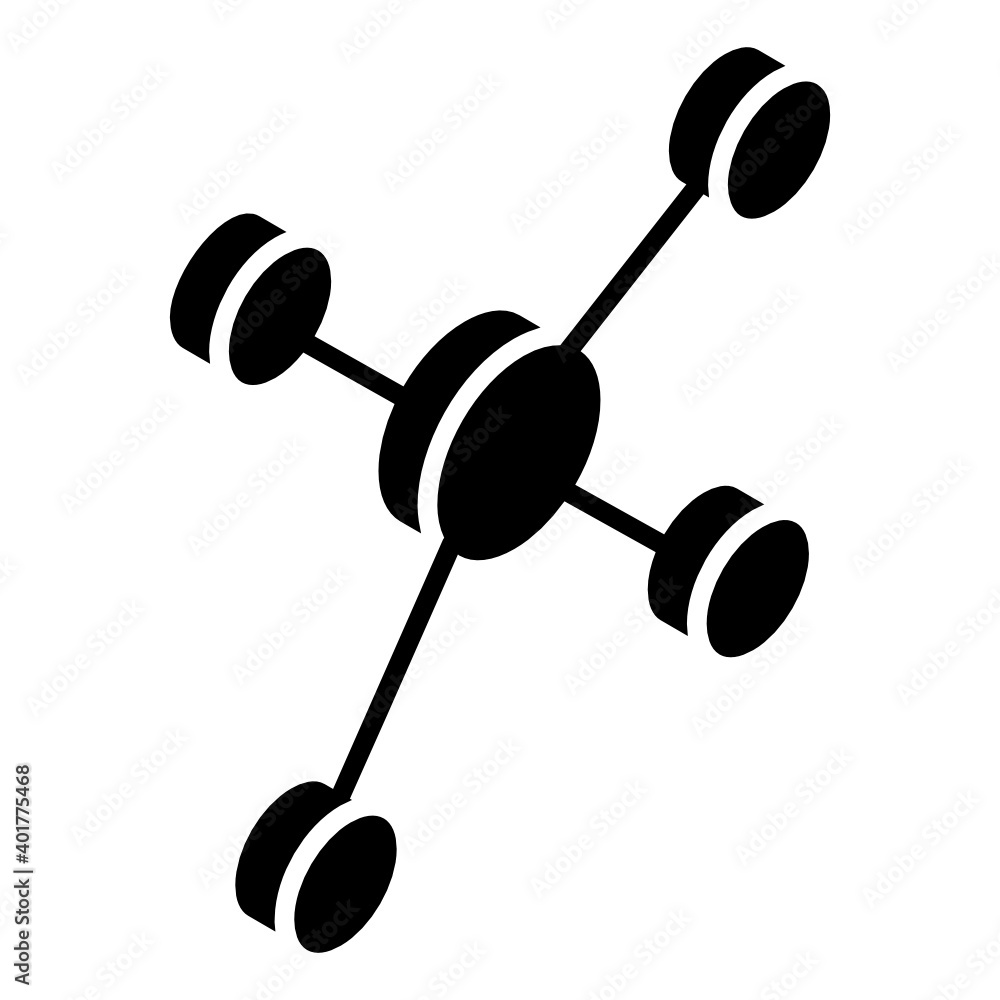 Biomolecule in trendy glyph isometric icon
Biomolecule in trendy glyph isometric icon