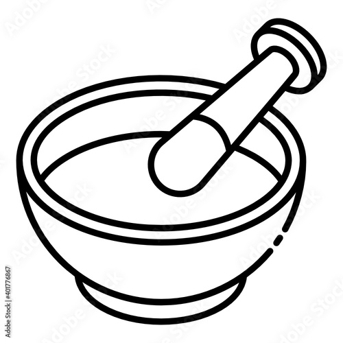 
Herbal medicine glyph isometric icon 
