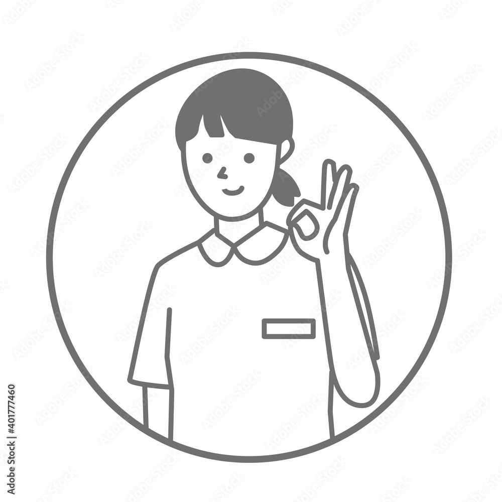 Illustration of nurse vector pose Illustration of nurse vector pose