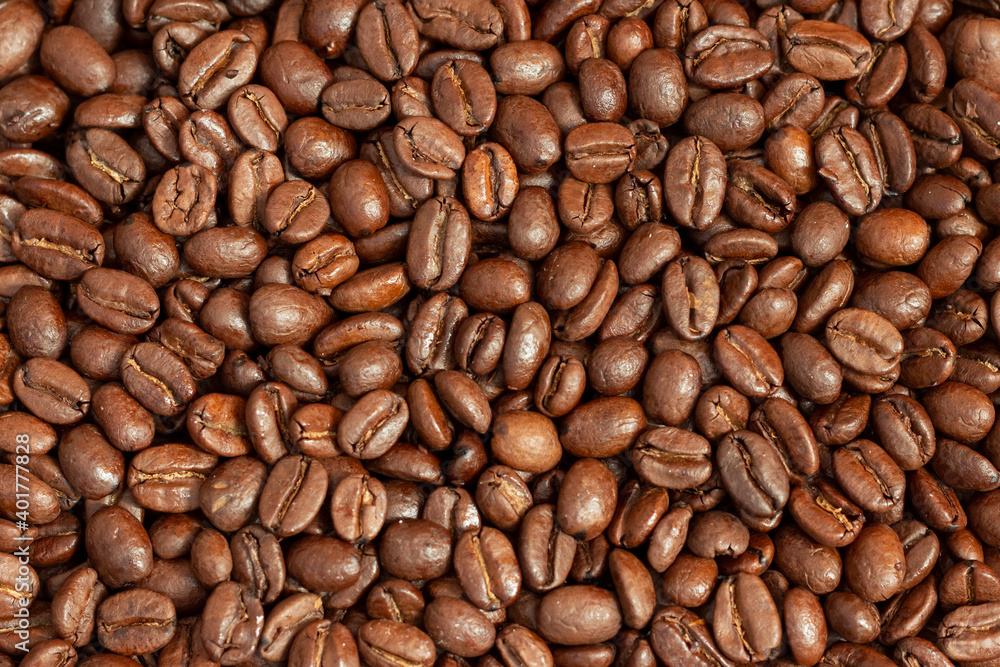 Roasted coffee beans texture. Roasted coffee beans texture.