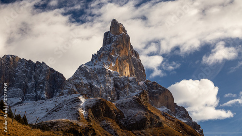 Εκτύπωση καμβά A beautiful shot of Cimon della Pala, Pale di San Martino,Italy