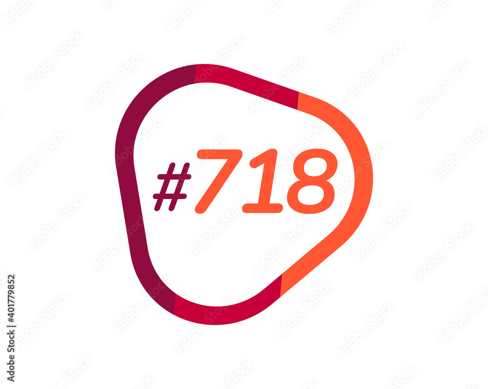 Number 718 image design, 718 logos Number 718 image design, 718 logos