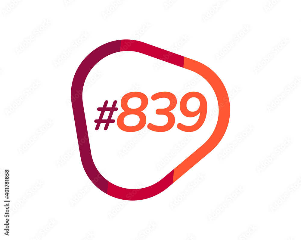 Number 839 image design, 839 logos Number 839 image design, 839 logos