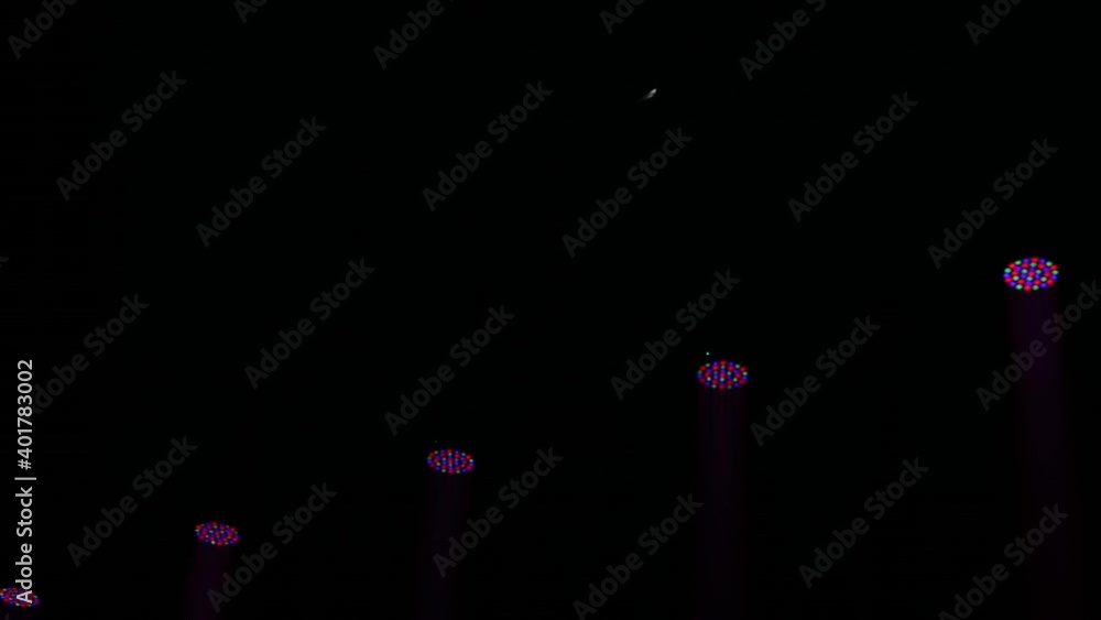 Vidéo Stock Lighting equipment, Lighting effects. Dynamic strobe light