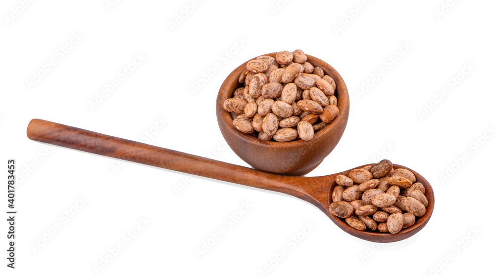 Pinto beans isolated on white background Pinto beans isolated on white background
