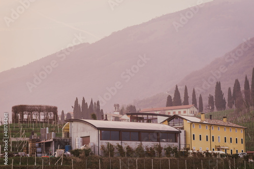Valdobbiadene, Italy, the way of the Prosecco wine. Unesco world heritage © CARLOS