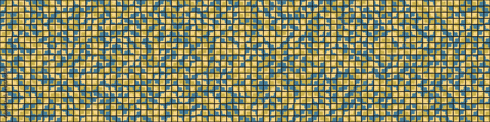 Fototapeta premium Abstract Geometric Pattern generative computational art illustration