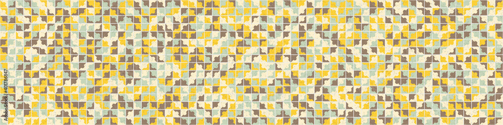 Fototapeta premium Abstract Geometric Pattern generative computational art illustration