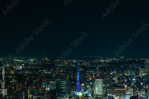 名古屋の夜景 名古屋テレビ塔