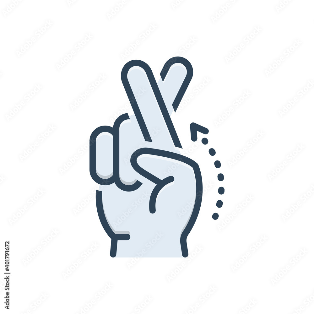 Fototapeta premium Color illustration icon for lie