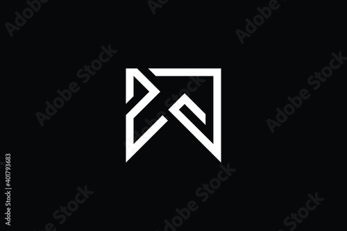 Free Download ZW logo letter design on luxury background. WZ logo monogram initials letter concept. ZW icon logo design. WZ elegant and Professional letter icon design on black background. W Z ZW WZ - GFXLoad