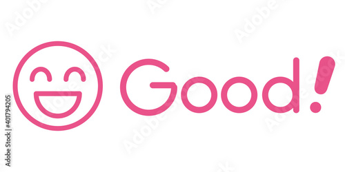 Good!な表情のイラスト