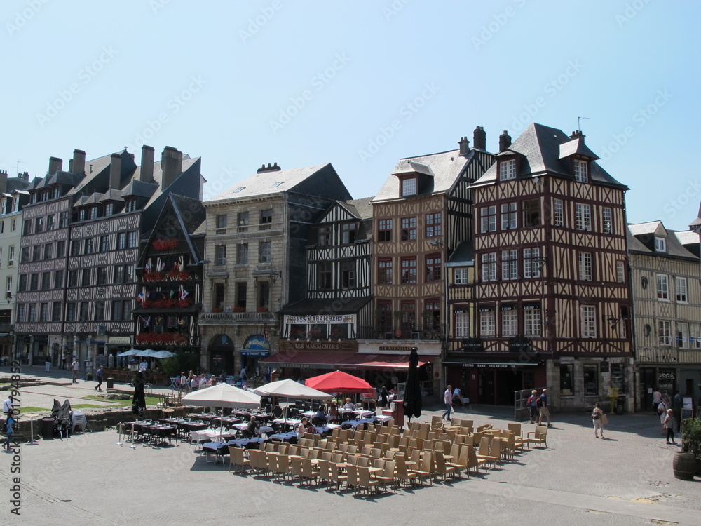 Place du Vieux Marché, Rouen, Normandie, Fankreich