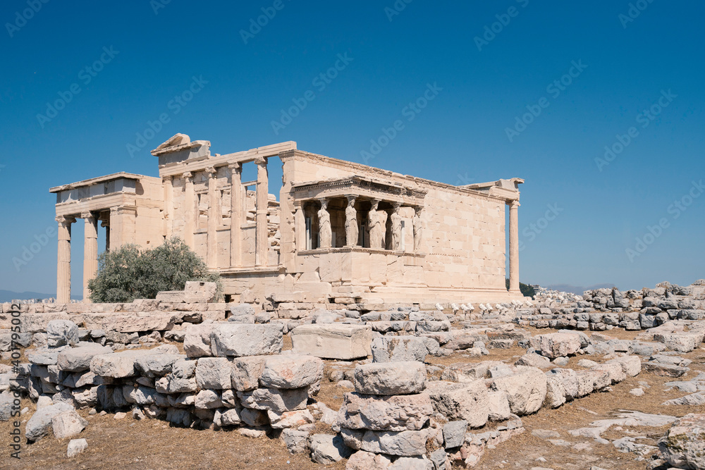 Obraz premium Tempio greco sfondo cielo - Atene