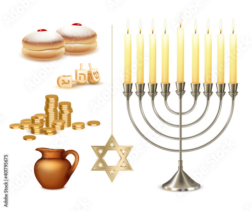 Hanukkah Realistic Set
