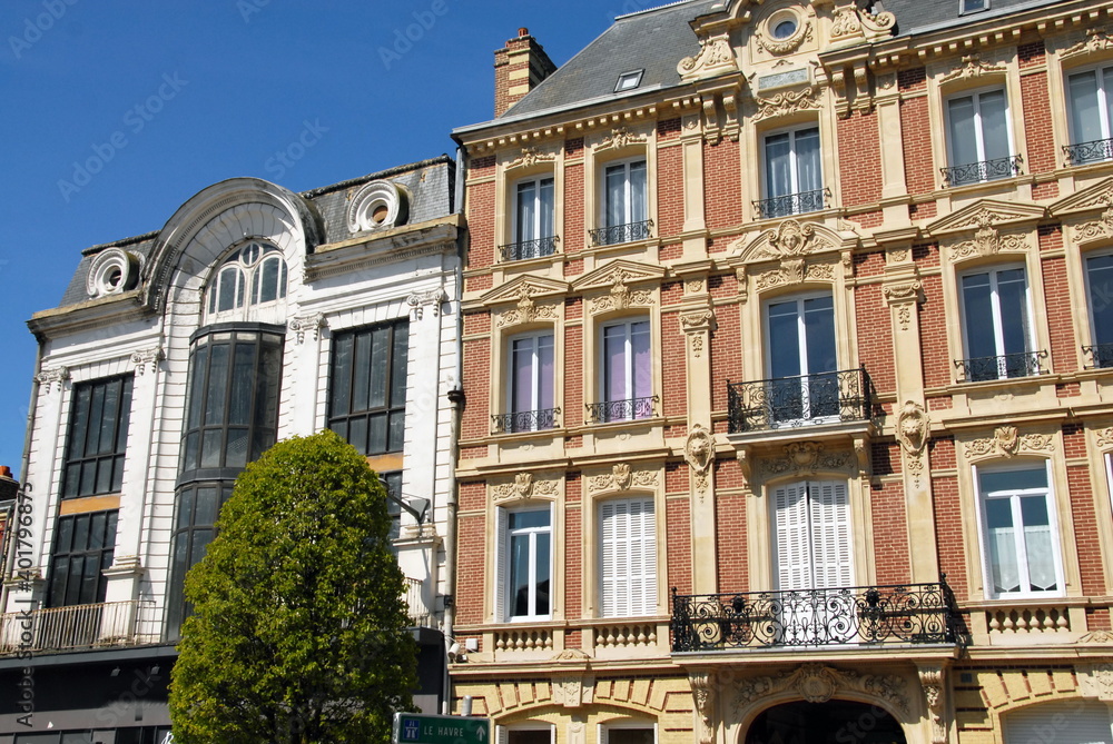 Fototapeta premium Ville de Fécamp, département de seine-maritime, France