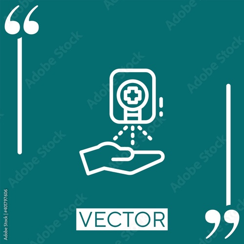 spay vector icon Linear icon. Editable stroked line