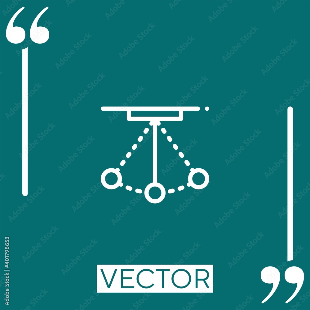 pendulum vector icon Linear icon. Editable stroke line pendulum vector icon Linear icon. Editable stroke line