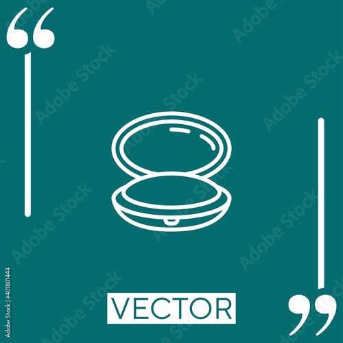 powder vector icon Linear icon. Editable stroke line