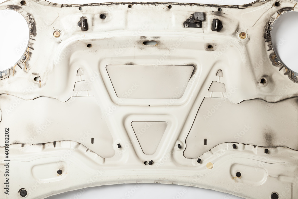 Reverse side of the with stiffening elements to reduce damage in